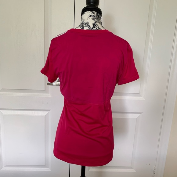Girls hot pink Adidas climacool top - Picture 3 of 3
